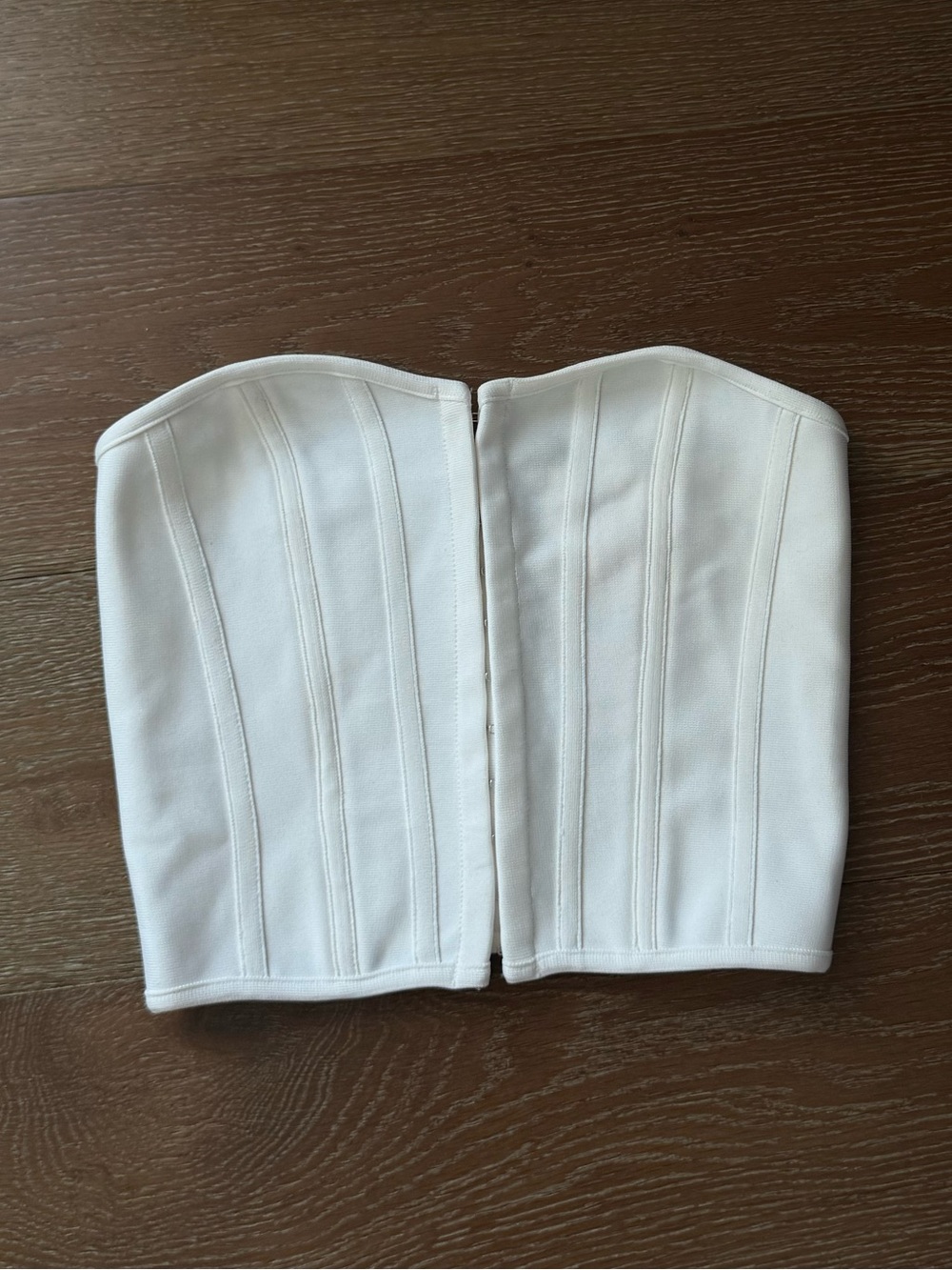 Hello Molly White Strapless Corset Top